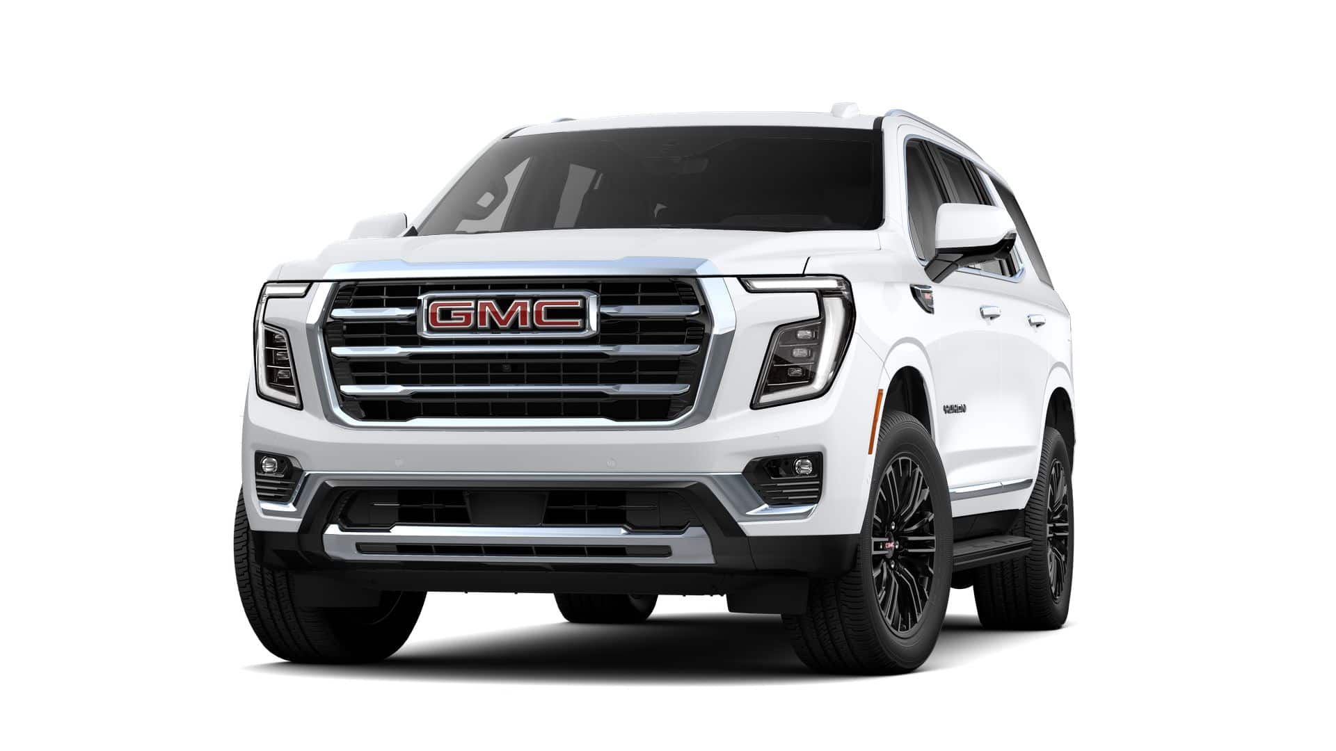 2026 GMC Yukon Elevation in Summit White — front three-quarter view